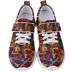 Zig Zag Pattern Geometric Design Women s Velcro Strap Shoes by Ndabl3x