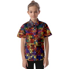 Pattern Dots Wallpaper Seamless Pattern Kids  Short Sleeve Shirt by Ndabl3x