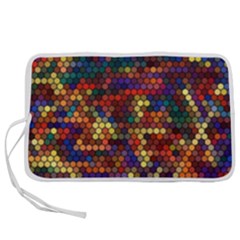 Zig Zag Pattern Geometric Design Pen Storage Case (m) by Ndabl3x