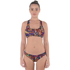 Pattern Dots Wallpaper Seamless Pattern Cross Back Hipster Bikini Set by Ndabl3x