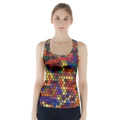 Flower Retro Funky Psychedelic Racer Back Sports Top by Ndabl3x