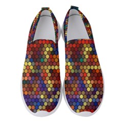 Pattern Dots Wallpaper Seamless Pattern Women s Slip On Sneakers by Ndabl3x