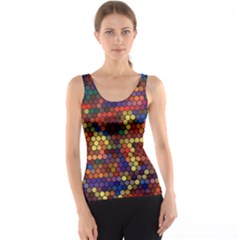 Hexagon Honeycomb Pattern Design Women s Basic Tank Top by Ndabl3x