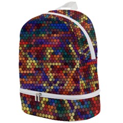 Pattern Dots Wallpaper Seamless Pattern Zip Bottom Backpack by Ndabl3x