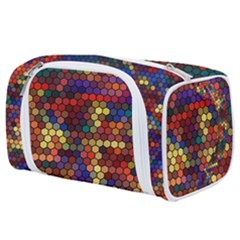 Hexagon Honeycomb Pattern Design Toiletries Pouch by Ndabl3x