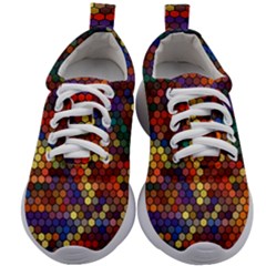 Flower Retro Funky Psychedelic Kids Athletic Shoes by Ndabl3x