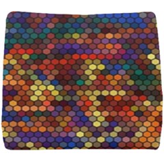 Hexagon Honeycomb Pattern Design Seat Cushion by Ndabl3x