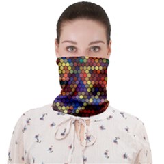 Hexagon Honeycomb Pattern Design Face Covering Bandana (adult) by Ndabl3x