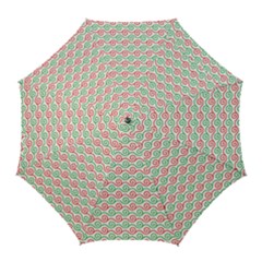 Mosaic Hexagon Honeycomb Golf Umbrellas by Ndabl3x