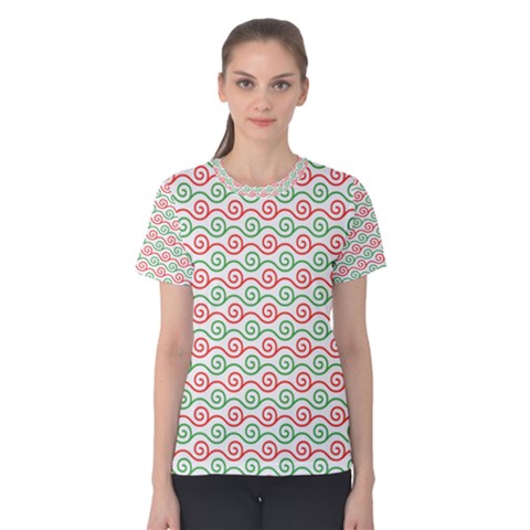 Mosaic Hexagon Honeycomb Women s Cotton T-shirt by Ndabl3x