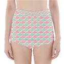 Mosaic Hexagon Honeycomb High-Waisted Bikini Bottoms View1