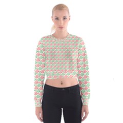 Mosaic Hexagon Honeycomb Cropped Sweatshirt