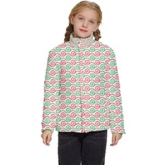 Mosaic Hexagon Honeycomb Kids  Puffer Bubble Jacket Coat by Ndabl3x