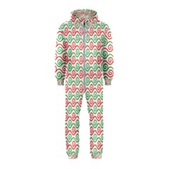 Pattern Flowers Geometric Hooded Jumpsuit (kids) by Ndabl3x