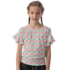 Mosaic Hexagon Honeycomb Kids  Cut Out Flutter Sleeves by Ndabl3x