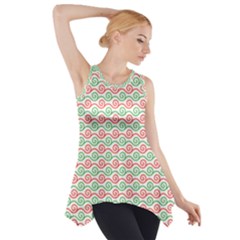 Spirals Geometric Pattern Design Side Drop Tank Tunic by Ndabl3x