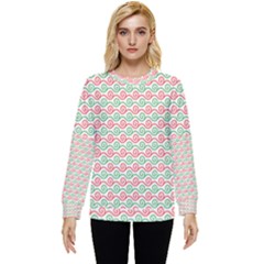 Pattern Flowers Geometric Hidden Pocket Sweatshirt by Ndabl3x