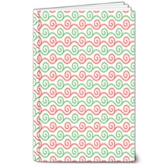 Pattern Flowers Geometric 8  X 10  Hardcover Notebook