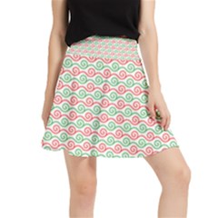 Background Pattern Leaves Texture Waistband Skirt by Ndabl3x