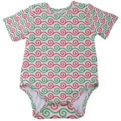 Background Pattern Leaves Texture Baby Short Sleeve Bodysuit by Ndabl3x