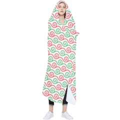 Spirals Geometric Pattern Design Wearable Blanket by Ndabl3x