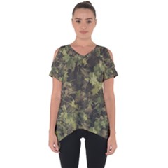 Birds Pattern Colorful Cut Out Side Drop T-shirt by Ndabl3x