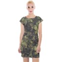 Flowers Pattern Flora Cap Sleeve Bodycon Dress View1