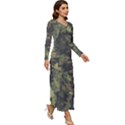 Pattern Seamless Antique Luxury Long Sleeve Longline Maxi Dress View3