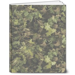 Flowers Pattern Flora 8  X 10  Softcover Notebook by Ndabl3x