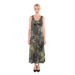 Camouflage Military Sleeveless Maxi Dress by Ndabl3x