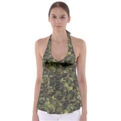 Camouflage Military Tie Back Tankini Top by Ndabl3x