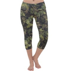 Camouflage Military Capri Yoga Leggings by Ndabl3x