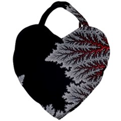 Abstract City Retro Sunset Night Giant Heart Shaped Tote by Bedest