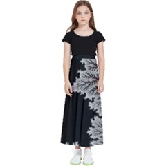 Abstract City Retro Sunset Night Kids  Flared Maxi Skirt by Bedest