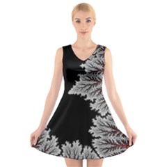 Aesthetic Outer Space Cartoon Art V-neck Sleeveless Dress by Bedest