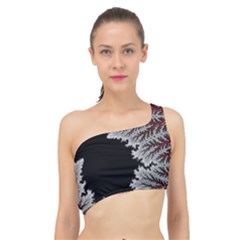 Abstract City Retro Sunset Night Spliced Up Bikini Top  by Bedest