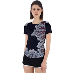 Abstract City Retro Sunset Night Back Cut Out Sport T-shirt by Bedest