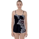 Aesthetic Outer Space Cartoon Art Babydoll Tankini Top View1