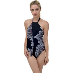 Aesthetic Outer Space Cartoon Art Go With The Flow One Piece Swimsuit by Bedest