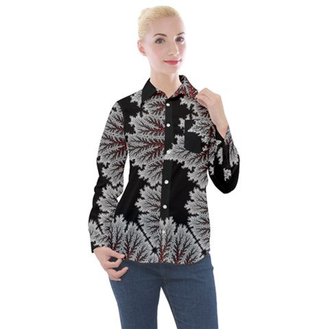 Math Formula Women s Long Sleeve Pocket Shirt by Bedest