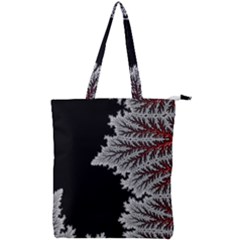 Silhouette Of Aurora Borealis Double Zip Up Tote Bag by Bedest