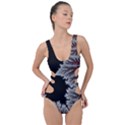 Silhouette Of Aurora Borealis Side Cut Out Swimsuit View1