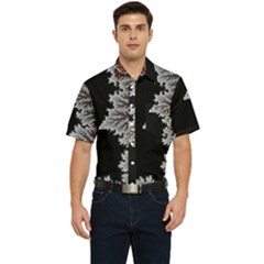 Jungle Road Hawaii Asphalt Mountains Green Men s Short Sleeve Pocket Shirt  by Bedest