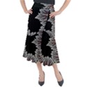 Jungle Road Hawaii Asphalt Mountains Green Midi Mermaid Skirt View1