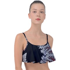 Jungle Road Hawaii Asphalt Mountains Green Frill Bikini Top by Bedest