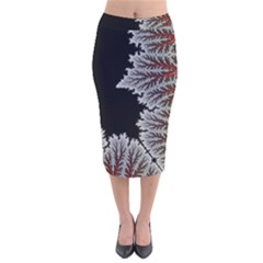 The Overworld Aurora Subnautica Velvet Midi Pencil Skirt by Bedest