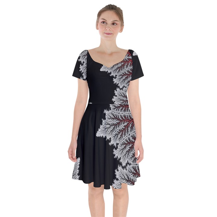 The Overworld Aurora Subnautica Short Sleeve Bardot Dress