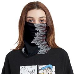 Jungle Road Hawaii Asphalt Mountains Green Face Covering Bandana (two Sides) by Bedest