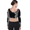 The Overworld Aurora Subnautica Velvet Long Sleeve Crop Top View2