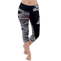 Himalaya Nature Mountain Lightweight Velour Capri Yoga Leggings by Bedest